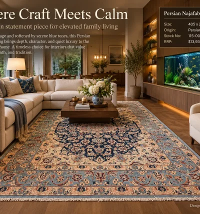 Persian Najafabad Wool Rug  (405cm x 215cm)