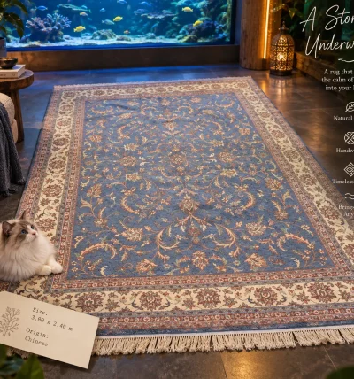 Handwoven Chinese Natural Wool Rug  (3.00m x 2.40m)