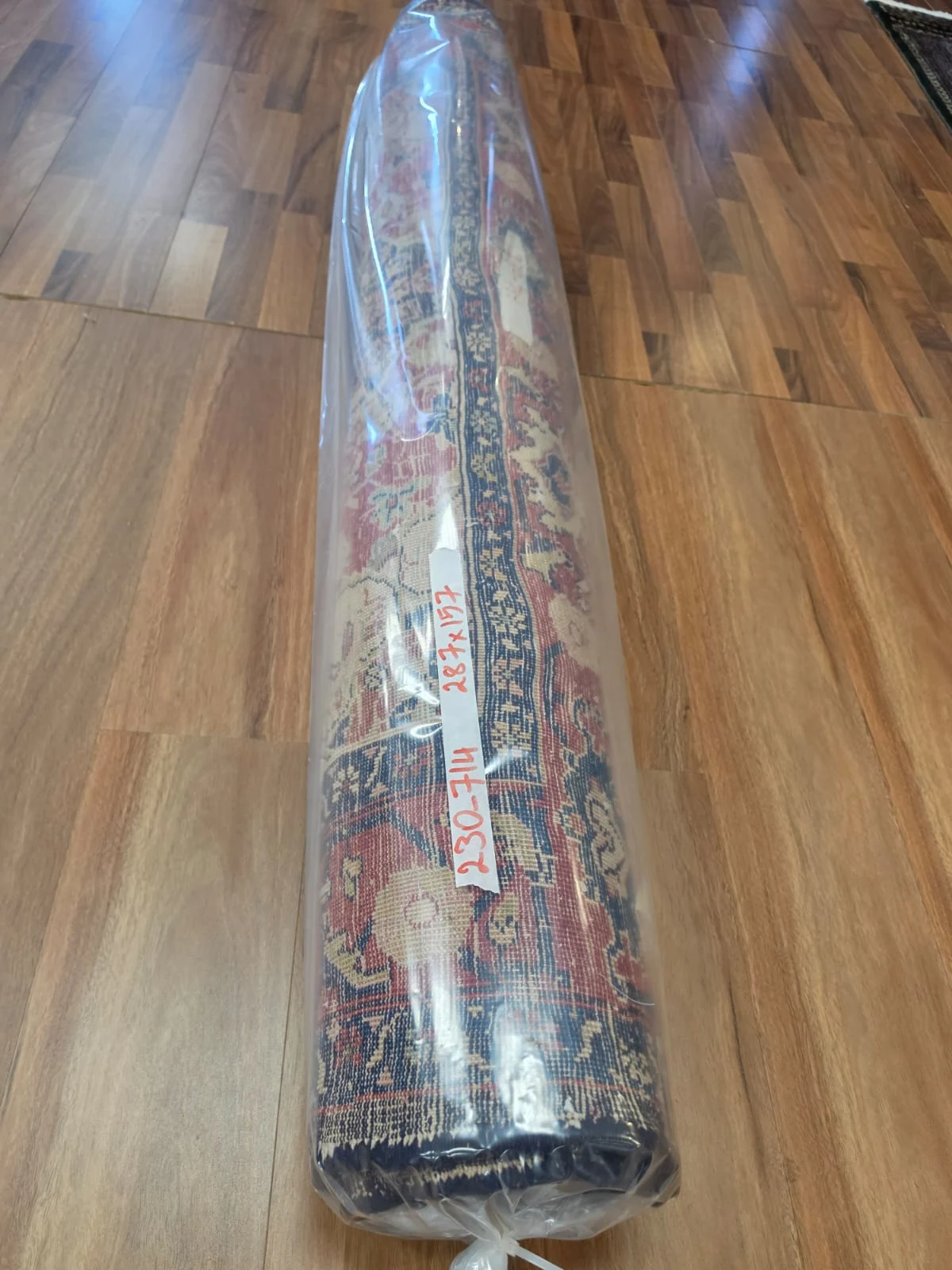 Handcrafted Persian Hamadan Vintage Rug (2.87m x 1.57m) - Image 4