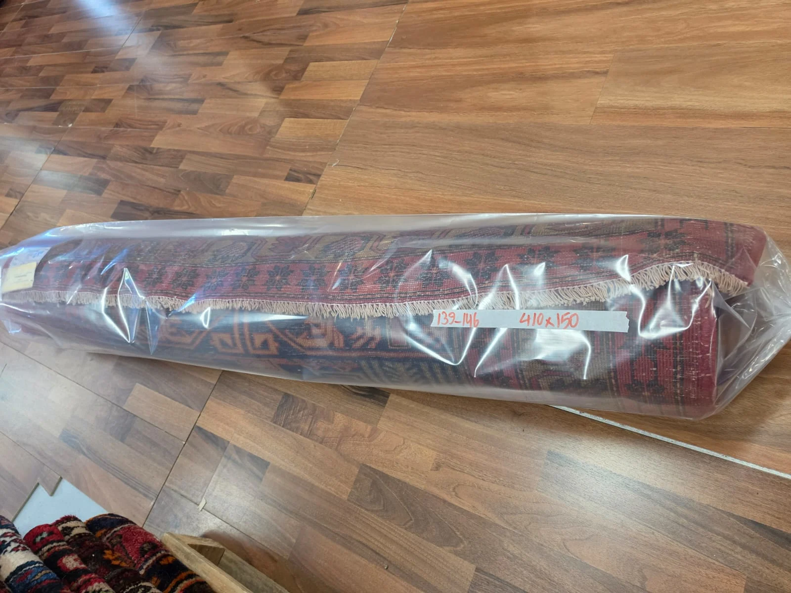 Handwoven Persian Tabriz Village Runner (4.10m x 1.50m) - Image 3