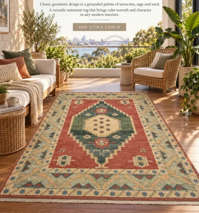 Authentic Turkish Karaz Rug (2.73m x 2.02m)