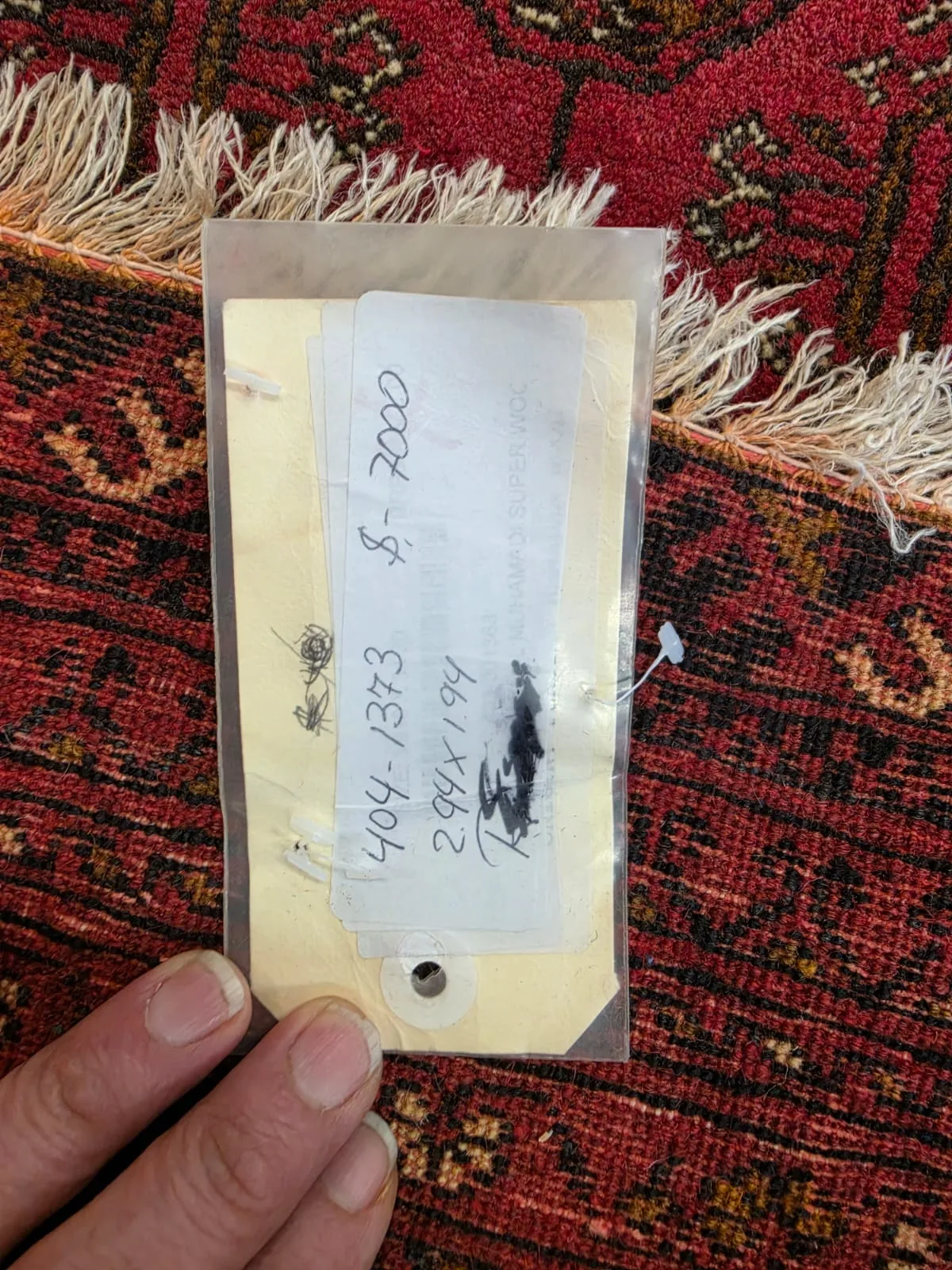 Traditional Handcrafted Persian Bukhara Rug - Image 4